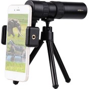 Resim 10x-300x Mini Monoküler Teleskop Bak4 Prizmalar Hayat Siyah 