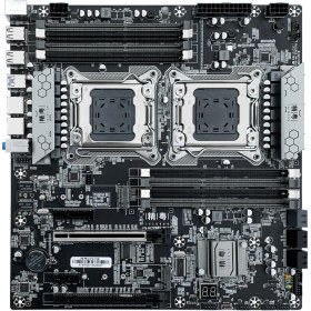 Resim Jginyue X79 D8 Ddr3 1866 MHZ(512GB) Çift M.2 Sata 3.0 USB 3.0 Çift Işlemci Destekli 2011 Soket E-Atx Anakart 