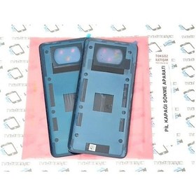 Resim Xiaomi Uyumlu Poco X3 / Poco X3 Nfc Arka Kapak Batarya Pil Kapağı (Cam) (525167181) 