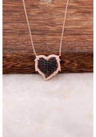 Resim Çınar Yaprağı Rose Gümüş Kolye 1977 171590214 