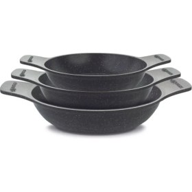 Resim 3'lü Güveç Sahan Seti Kapaksız 