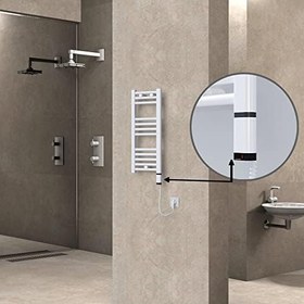 Resim Haiti Elektrikli Havlupan 300x700 Düz Beyaz Parlak (OneD On/Off) Sağ 200 Watt 