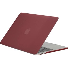 Resim Blogy MacBook Pro 16.2 Inç Crystal Fit Kılıf Wine Red 