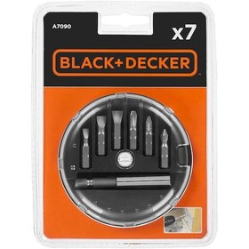 Resim Black&decker 7 Parça Vidalama Seti - A7090-xj 
