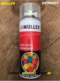 Resim Muller Akrilik Antrasit Gri Sprey Boya Koyu Gri Tampon Boyası 400 