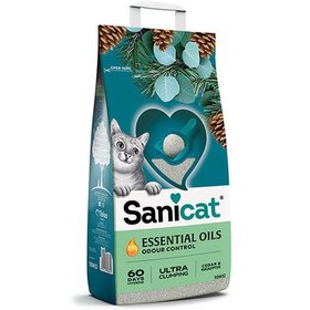 Resim Sanicat Essential Oils Sedir ve Okaliptus Kokulu Kedi Kumu 10 Kg 