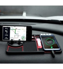 Resim Ozcmax Pratik Torpido Üstü Numaratörlü Telefon Tutucu Kaydırmaz Mat 