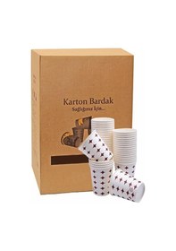 Resim Dağyüce Kağıt Karton Bardak Tek Kullanımlık Çay Kahve Bardağı - 4 Oz - 2000 Adet / Koli 