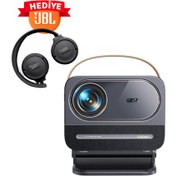 Resim Yaber U12 Full HD Projeksiyon 700 Lümen, JBL 520 BT Hediyeli Siyah 