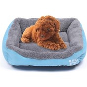 Resim Sunskyy Sunskyy Şeker Renk Dört Mevsim Hakiki Sıcak Pet Köpek Kulübesi Mat Teddy Köpek Mat, Boyut: L, 66 50 14cm Mavi Diğer 