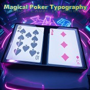 Resim Magic Poker Tipografi Numarası - Maça 10 ve Elmas 3 Otomatik Açıklama, Hile Yok, Adım Adım Video Kılavuzla Öğrenin ve Anında Yaratın, Partiler, Tatiller, Oyun Geceleri için Dayanıklı Plastik & Kağıt Kartlar 