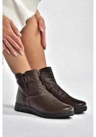Resim Fox Shoes V324501703 Kahverengi Hakiki Deri Kadın Bot Kahverengi-hakiki Deri 