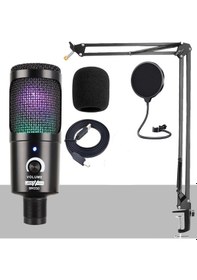 Resim Macbook İçin Mikrofon Lastvoice Bm350rgb Usb Pc Mikrofon 