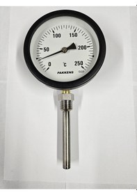 Resim Pakkens Çap 100 Alttan 0/+250 Derece 10 Cm Termometre 