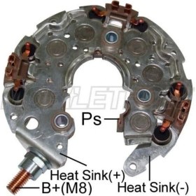 Resim Mobiletron DİYOT TABLASI DENSO TİPİ 150 A (M8 CİVATA) (117 MM) FORD-LAND ROVER-PEUGEOT 