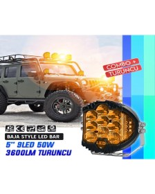 Resim Nkt Group 5"baja Style Shooter Offroad Projektör LED Lamba Turuncu 