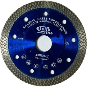 Resim STELLA PROFESYONEL HASSAS KESİM İNCE TURBO ELMAS ÇAPRAZ KESİM FAYANS KESİCİ 115MM 