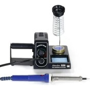 Resim 926 Geliştirilmiş Versiyon Elektrikli Lehim Istasyonu, 200ºC-500ºC Arası Ayarlanabilir Sıcaklık Aralığı, 35W 45W 60W Ayarlanabilir Güç, Paslanmaz Çelik Borular 