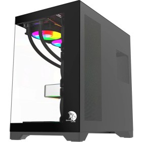 Resim Gameline Robust Premium 7x Rgb Fanlı USB 3.0 Type-C Gaming Bilgisayar Kasası Siyah 