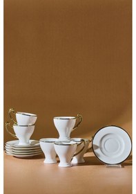 Resim Karaca Serpil 6 Kişilik Kahve Fincan Takımı 100 ml 