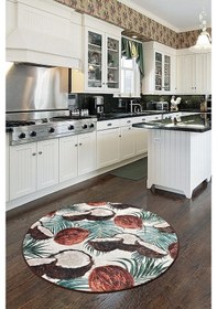 Resim Coconut Djt Çap 100 Cm Dekoratif Halı 