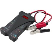 Resim Junzhuodianpu Araba Dijital Led Ekranlı Akü Test Cihazı 12v Akü Test Cihazı Şarj Sistemi Analizörü Klipsli Araba Motosiklet İçin 