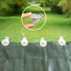 Resim İzen Beyaz Plastik Kuş Gözü (Gölgeleme Ağı ve Branda Klipsi) 20 Adet 