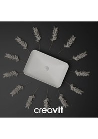 Resim Ultra Dikdörtgen Çanak Tipi Lavabo 60 Cm 