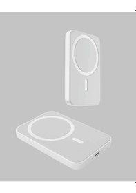 Resim Magsafe Uyumlu Kablosuz Powerbank - Güçlü Mıknatıs, Hızlı Şarj, Kompakt Tasarım 