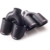 Resim Audi Üniversal Karbon Kaplama Egzoz Ucu 101mm Çiftli Sağ-sol(1SET) 