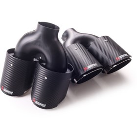 Resim Audi Üniversal Karbon Kaplama Egzoz Ucu 101mm Çiftli Sağ-sol(1SET) 