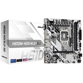 Resim Asrock H610m-hdv M.2+ D5 5600mhz Ddr5 Soket 1700 M.2 Usb 3.2 Hdmı Matx Anakart H610m-hdv M.2+ D5 