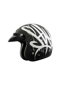 Resim Torc T-50 Del Mar Wild One Açık Motosiklet Kaskı Mat Siyah Gri 