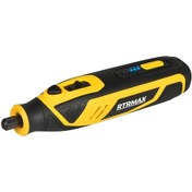 Resim Rtrmax RTM1310 3.2 MM 2AH 3.6 V Lion Şarjlı Mini Taşlama Gravür Seti - 42 Parça 