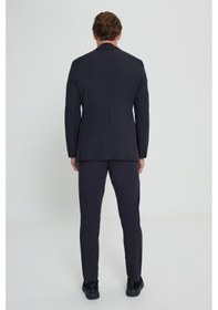 Resim AC&Co / Altınyıldız Classics Erkek Lacı Slim Fit Dar Kesim Çıkma Mono Yaka Tek Fleto Cepli Esnek Takım Elbise Lacı 