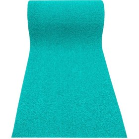 Resim NetBazaars 1x1 Turkuaz Kıvırcık Halı Kaydırmaz 14 mm Bzözm7 