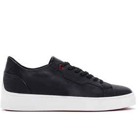 Resim Derimod Erkek Siyah Bağcıklı Deri Sneaker 24sfd643318 