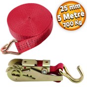 Resim Spanzet Yük Gerdirme Halatı Gırgır 25 mm 5 Metre 700 Kg 