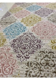 Resim Kaşmir Halı Peri Kesme Halı Yolluk En 1 Mt (534558209) 