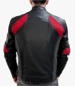 Resim Venom D1 Racing Deri Ceket Siyah 