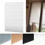Resim 1 adet / Yarı Şeffaf Güneşlik Perde / Yüksek Yoğunluklu Dokuma Katlama Perde / DIY Özelleştirilebilir / Kendinden Yapışkan, Delik Açmayan Üst Bant ile / İki Klipe Dahil 