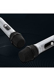 Resim Lenyes S857 Rgb Işıklı Çift Mikrofonlu Taşınabilir Tws Bluetooth Speaker Hoparlör V5.3 Siyah 