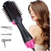 Resim 1200 W Siyah Saç Kurutma ve Şekillendirme Fön Tarağı 