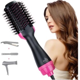 Resim 1200 W Siyah Saç Kurutma ve Şekillendirme Fön Tarağı 