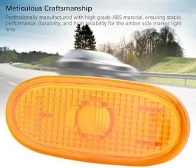 Resim 2pcs Amber Yan İşaretçi Işık Lens A0038202956 Yan dönüş sinyal işaretleyici lamba kapağı Sprinter W906 2006-2018 