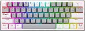 Resim Redragon K616 Fizz PRO%60 3 mod kablolu, 2.4 GHz kablosuz, Bluetooth mekanik oyun klavyesi, doğrusal kırmızı şalter, Pro Drive/yazılım destekli 