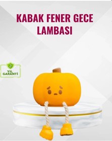 Resim Bfs Silikon Pumpkin Night Light Telefon Tutuculu Led Lamba Çok Renkli 