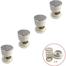 Resim Lüx Düğme 4 Lü Takımı Ankastre Set Üstü Ocak Düğmesi - 557140742 