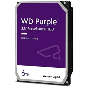 Resim WD Purple 3.5 SATA III 6Gb/s 6TB 64MB 7/24 Guvenlik WD63PURZ 