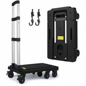 Resim gaman Çok Fonksiyonlu Katlanır El Arabası 300Kg Kapasiteli 7 Tekerli Katlanabilir Yük Taşıma Arabası 